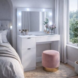 Penteadeira com Organizador 1 Porta 2 Gavetas Bahia