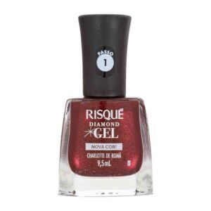 Esmalte Risqué Diamond Gel Romã Metálico