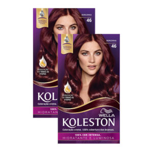 Kit 2 Tinta de Cabelo Koleston Borgonha 46