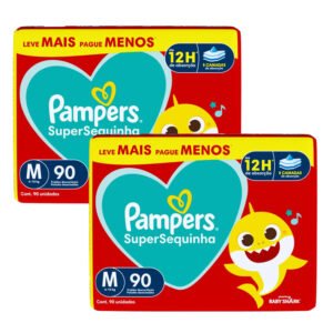 Fralda Pampers Supersequinha Jumbo 180 Unidades
