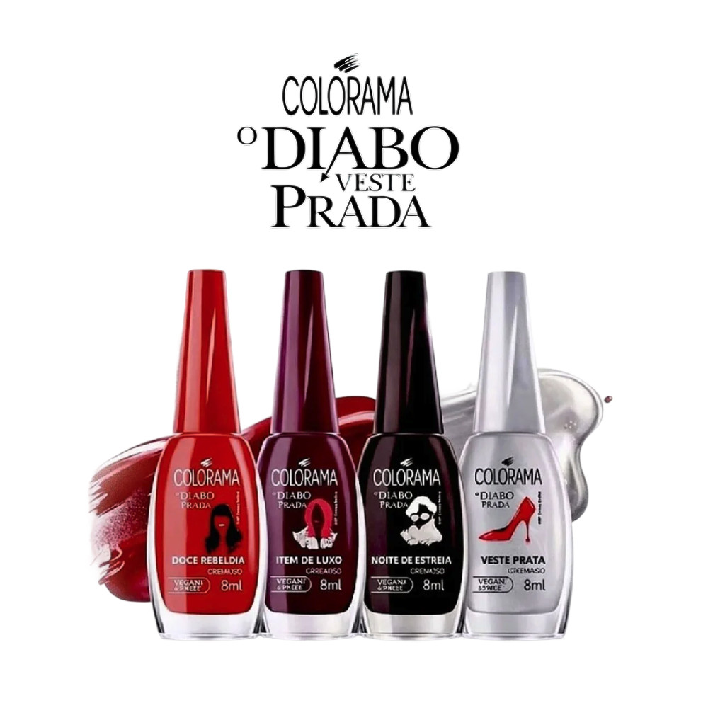 Esmalte Colorama Diabo Veste Prada - Brilho Intenso 1 Esmalte Colorama Coleção Diabo Veste Prada