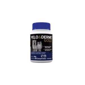 Pelo & Derme Gold Suplemento Para Cães e Gatos Vetnil 60Comp