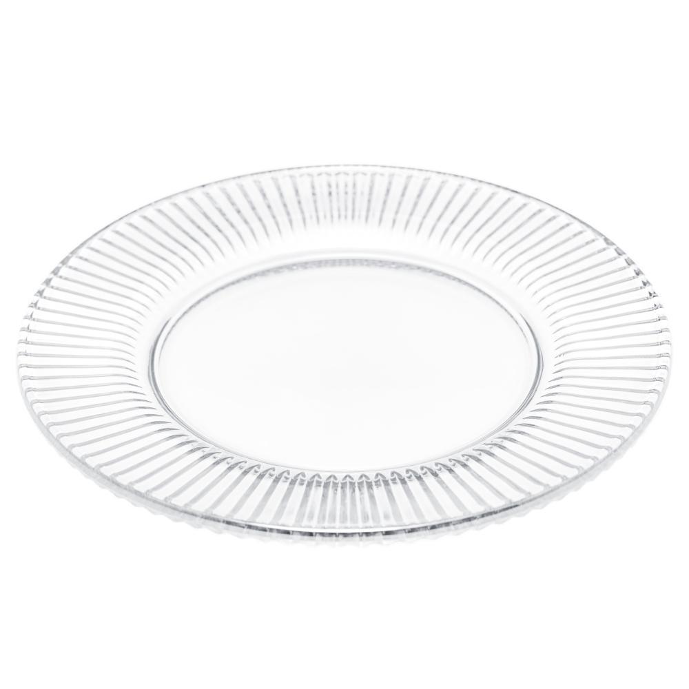Sousplat Cristal Lyor Renaissance 31,5cm 1 Sousplat Lyor Renaissance de Cristal Incolor 31,5cm