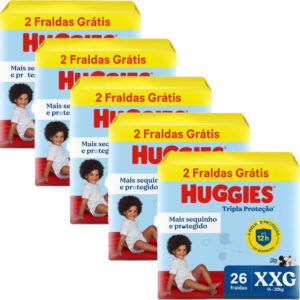 Fralda Huggies Tripla Proteção Meguinha XXG 130