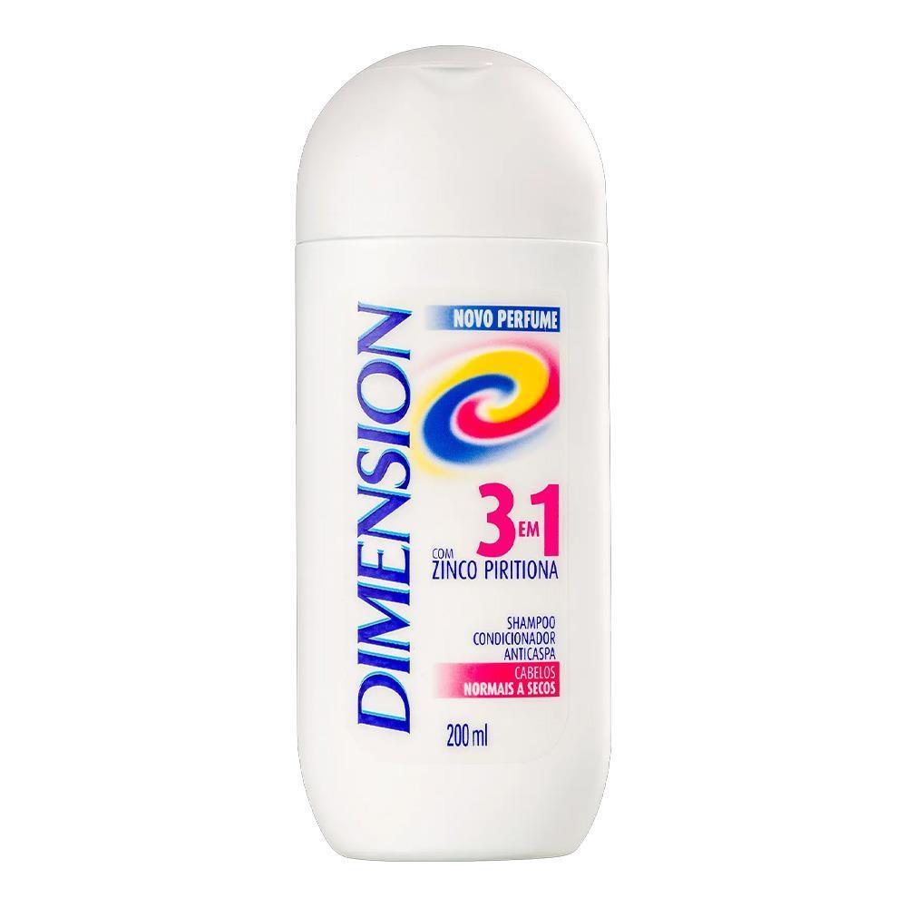 Shampoo Anticaspa 3 em 1 Dimension 200ml 1 DIMENSION 3 EM 1 SHAMPOO ANTICASPA COM 200ML