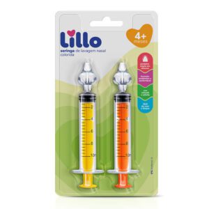 Seringa Lavagem Nasal Bebê 10ml 2 Unidades