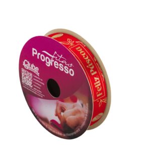 3 ROLO DE 10 METROS DE FITA CETIM 15 MM PÁSCOA VERMELHO 522 FITAS PROGRESSO