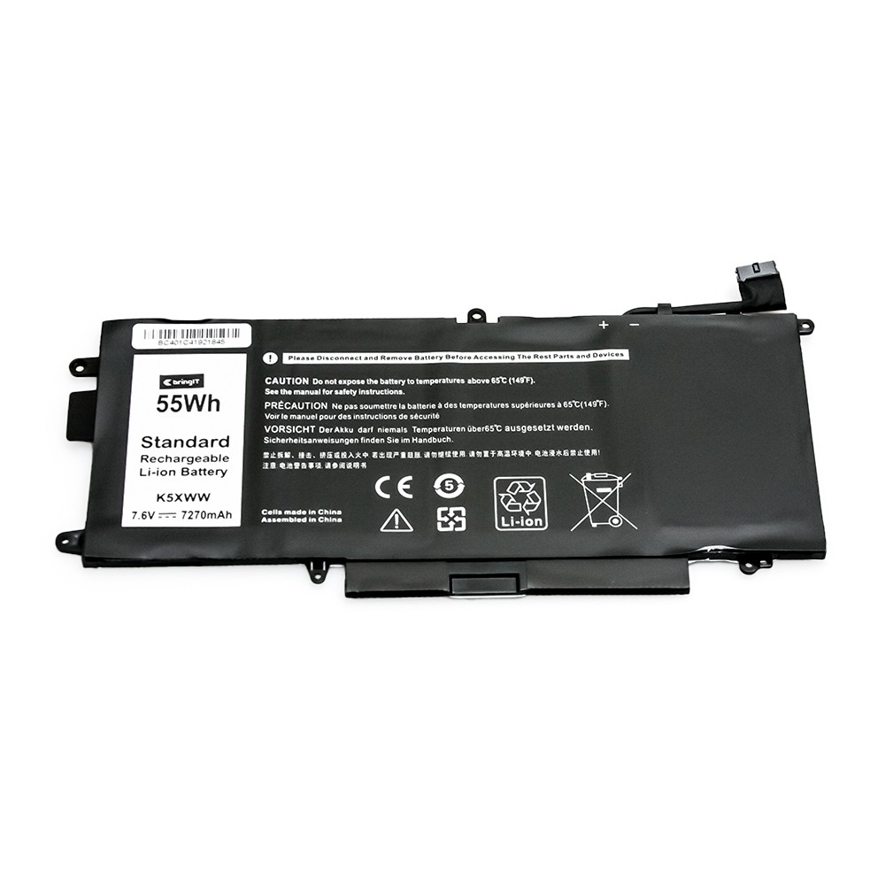 Bateria Dell K5XWW 7270mAh - bringIT 1 Bateria para Notebook Dell Part Number K5XWW