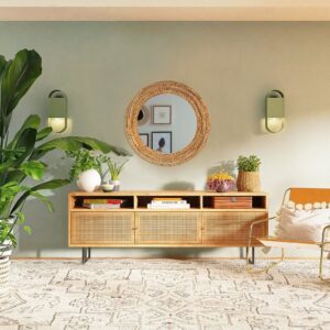 Espelho Decorativo Corda Bananeira 70cm