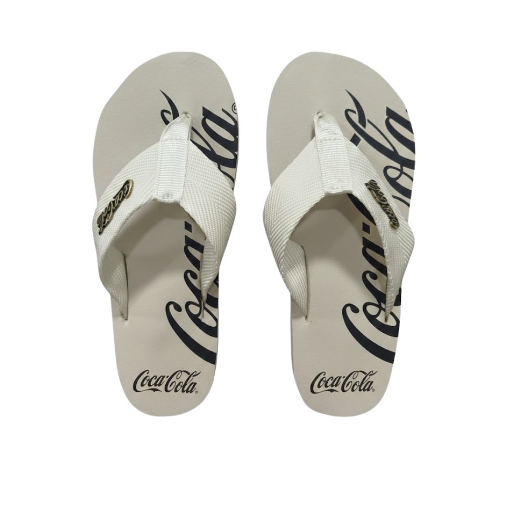 Chinelo Coca-Cola Wave Spencerian Unissex 1 Chinelo Coca-Cola Wave Spencerian Unissex