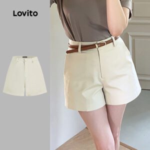 Shorts Casuais Femininos Verão Branco