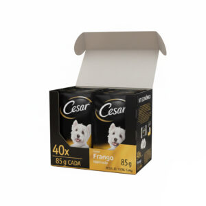 Ração Úmida Cesar Frango Adulto 40 Sachês