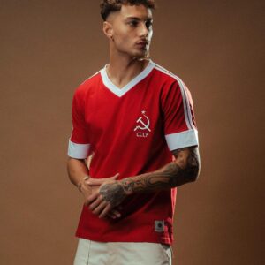 Camisa Retrô CCCP Listras Masculina Algodão