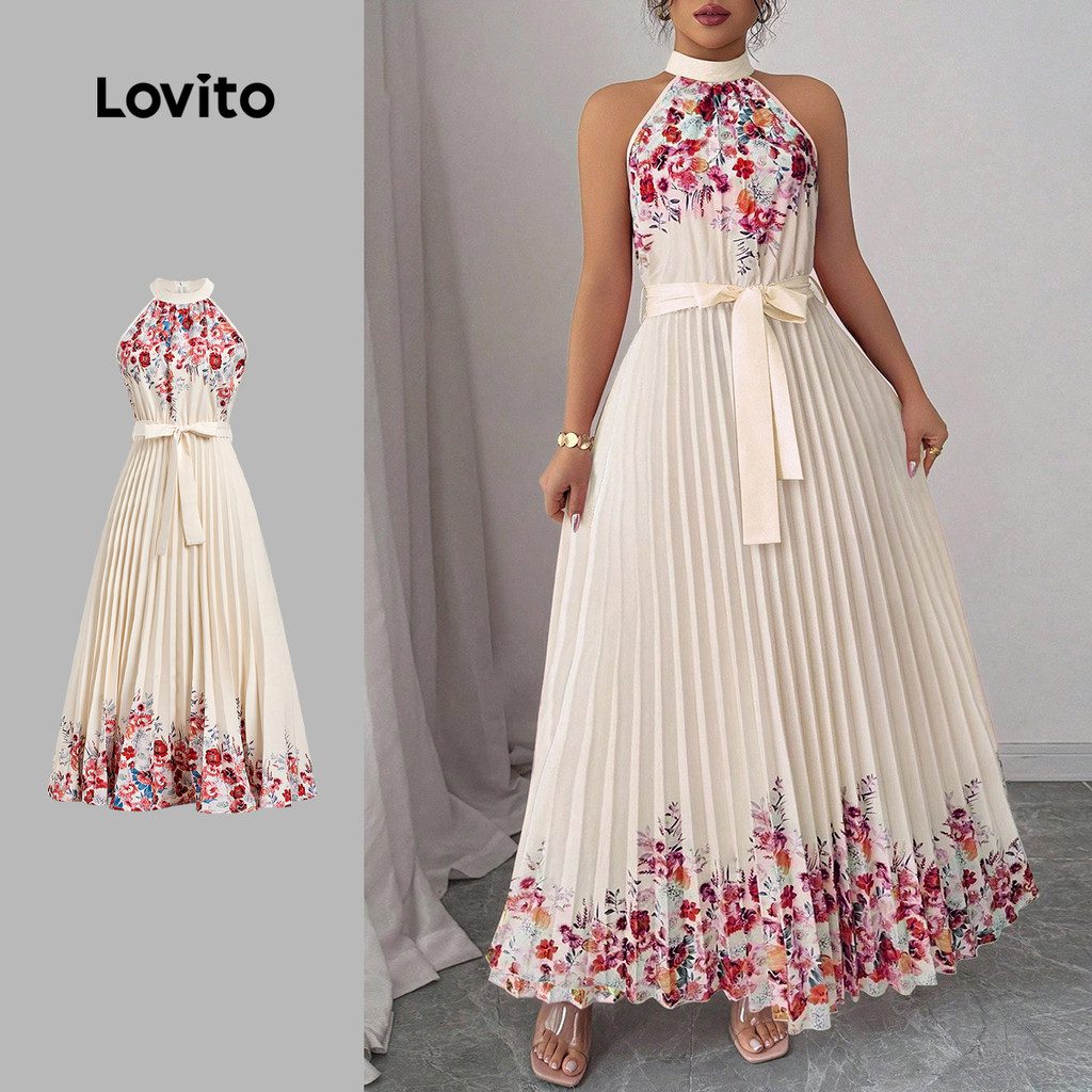 Vestido Boho Plissado Floral Ver?o 1 Vestido Boho Plissado Floral Verão