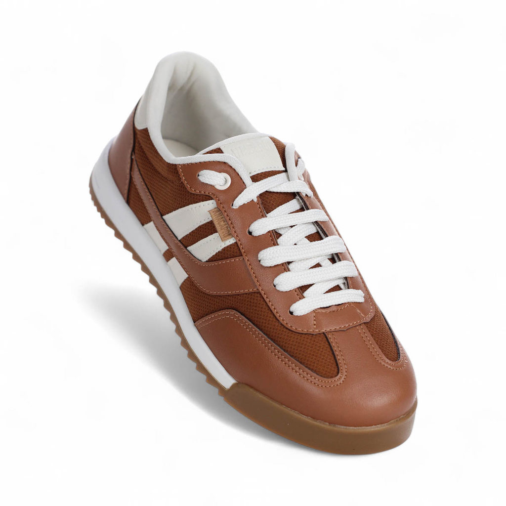 T?nis Anacapri Retr? Feminino Marrom Off White 1 Tênis Anacapri Retrô Feminino Marrom Off White
