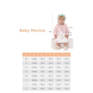 Vestido Bebê Menina Flores Brandili