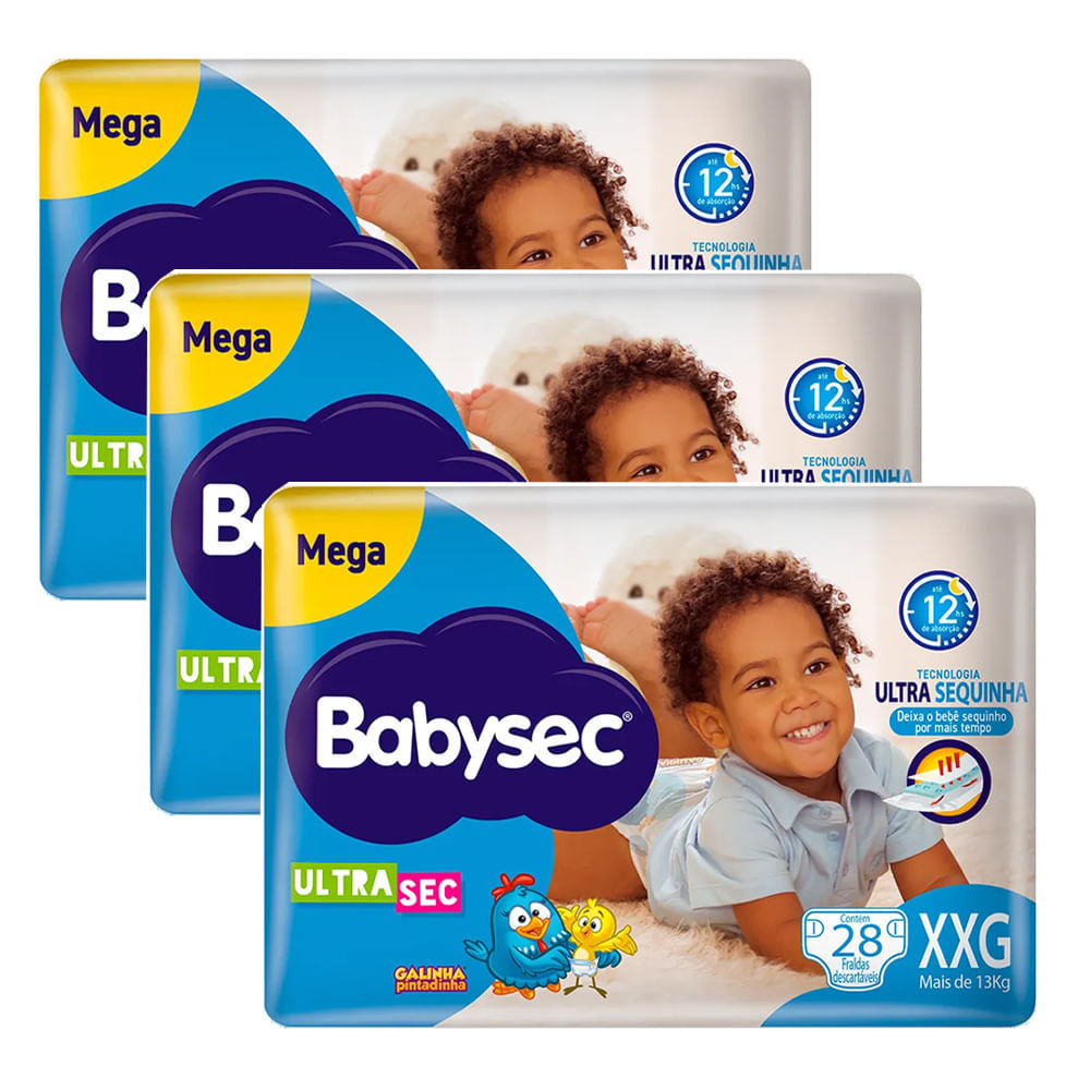 Fralda Descart?vel Galinha Pintadinha Babysec 1 Fralda Descartável Galinha Pintadinha Babysec