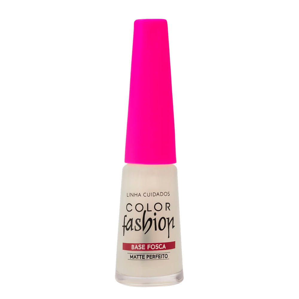 Base Color Fashion Matte 8ml - Fosca 1 Base Color Fashion Fosca Matte Perfeito 8ml