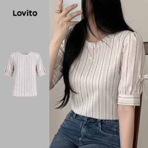 Blusa Casual Laço Estampada Primavera/Verão