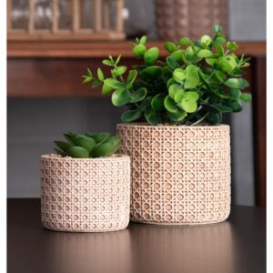 Cachepot Wolff Cerâmica Suculenta Treliça 7,5cm