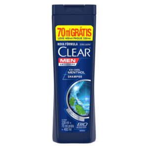 Shampoo Anticaspa Clear Men Mentol 400ml