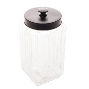Porta Mantimento Vidro 2,3L Preto