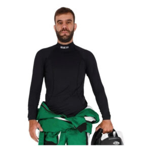 Camisa Termica Malha De Kart Sparco Gola Alta Unissex