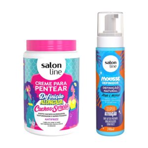 Kit Definição Cachos de Sereia e Mousse Definição Natural
