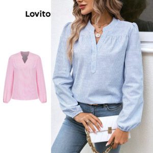 Blusa Listrada Estruturada Feminina Verão