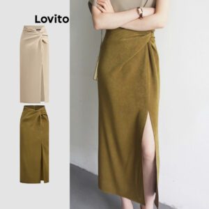 Saia Feminina Lisa Drapeada Verão