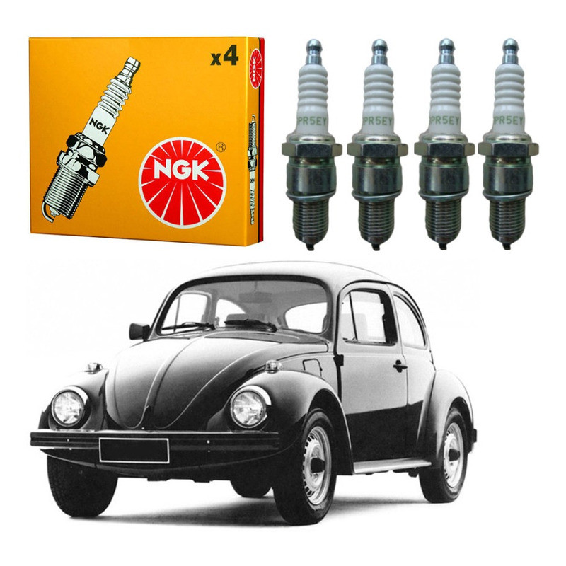 Jogo Velas Ngk Fusca 1600 1993 A 1996 - Garantia Completa 1 Jogo Velas Ngk Fusca 1600 1993 A 1996