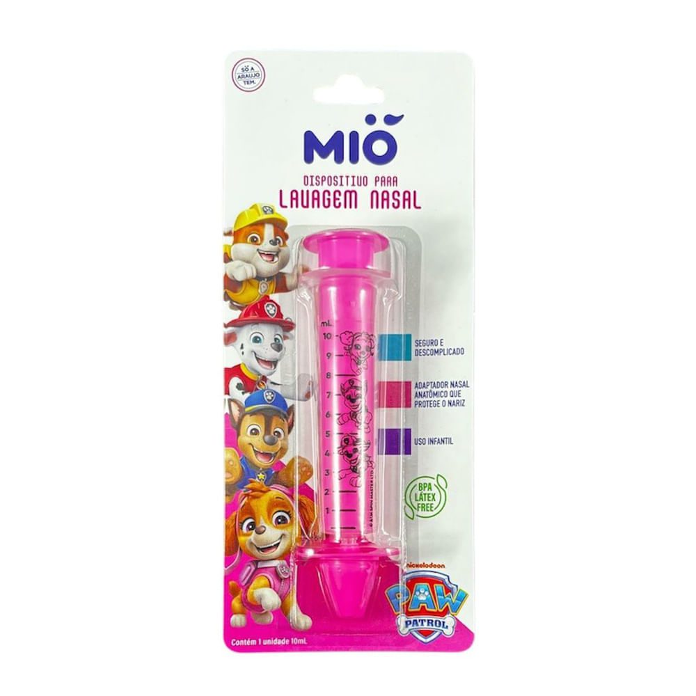 Seringa Lavagem Nasal Mi? Patrulha Canina 10ml 1 Seringa Lavagem Nasal Mió Patrulha Canina 10ml