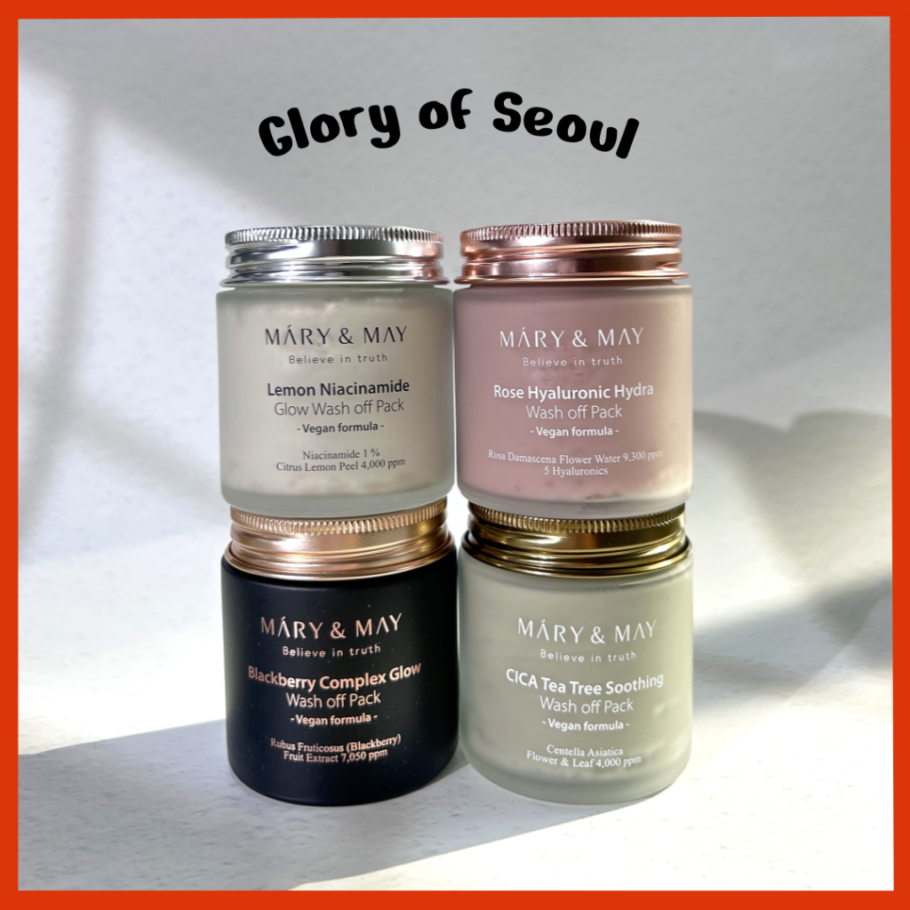 Mary&May Wash Off Packs - Skincare 1 Mary&May Wash Off Pack 5 types