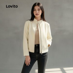 Jaqueta Jeans Branca Feminina Casual