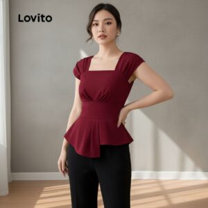 Top Feminino Assimétrico Claret Verão
