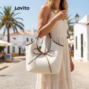 Bolsa de Ombro Feminina Lovito Laço Casual