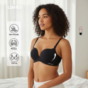 Sutiã Sem Costura Push-up Rosa LNE117258