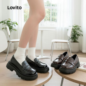 Mocassim Feminino Elegante PU Lovito
