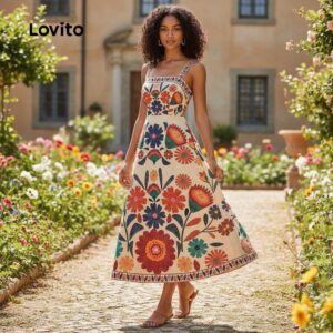 Vestido Boho Floral com Zíper - Primavera/Verão