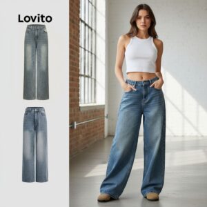 Calça Jeans Feminina Lisa Rasgada Casual