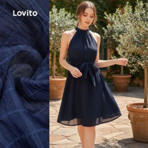 Vestido Boho Renda Azul Marinho - Primavera/Verão