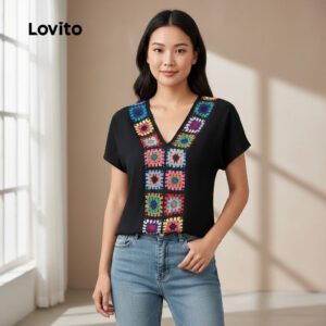 Blusa Feminina Estampada Preta Casual