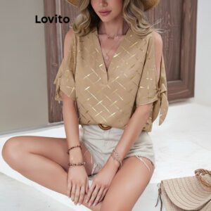 Blusa Feminina Geométrica Elegante