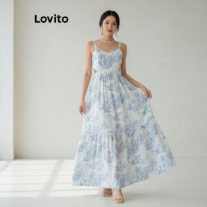 Vestido Floral com Laço Costas - Elegante