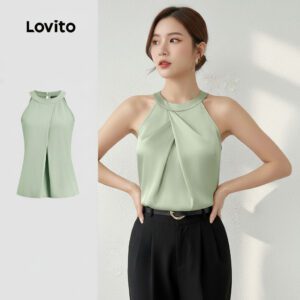 Regata Plissada Feminina Lisa Verão