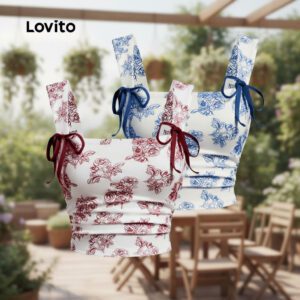 Regata Floral Elegante Fransida para Mulher