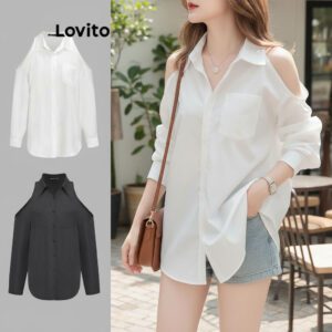 Blusa Feminina Casual Liso Recortes Branco