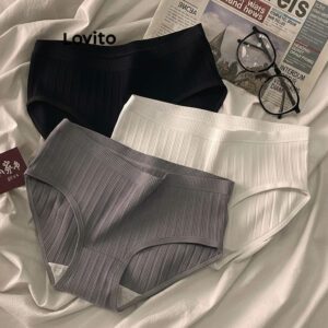 Calcinha Feminina Lisa Casual Slim Fit