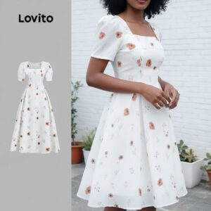 Vestido Branco Casual Boho Feminino