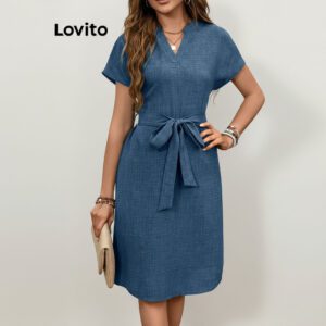 Vestido Feminino Casual Reto Liso